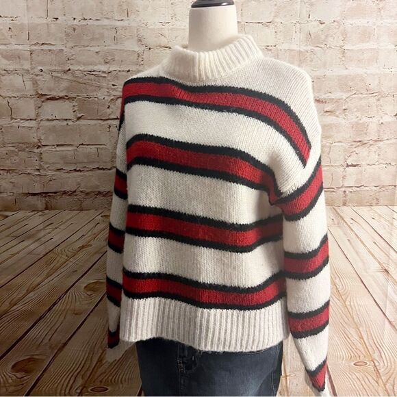 Rebecca Minkoff striped wool mohair sweater - Picture 1 of 6